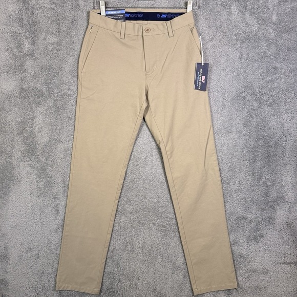 Vineyard Vines On The Go Pants Mens 28x32 Chino Performance OTG Trouser Stretch